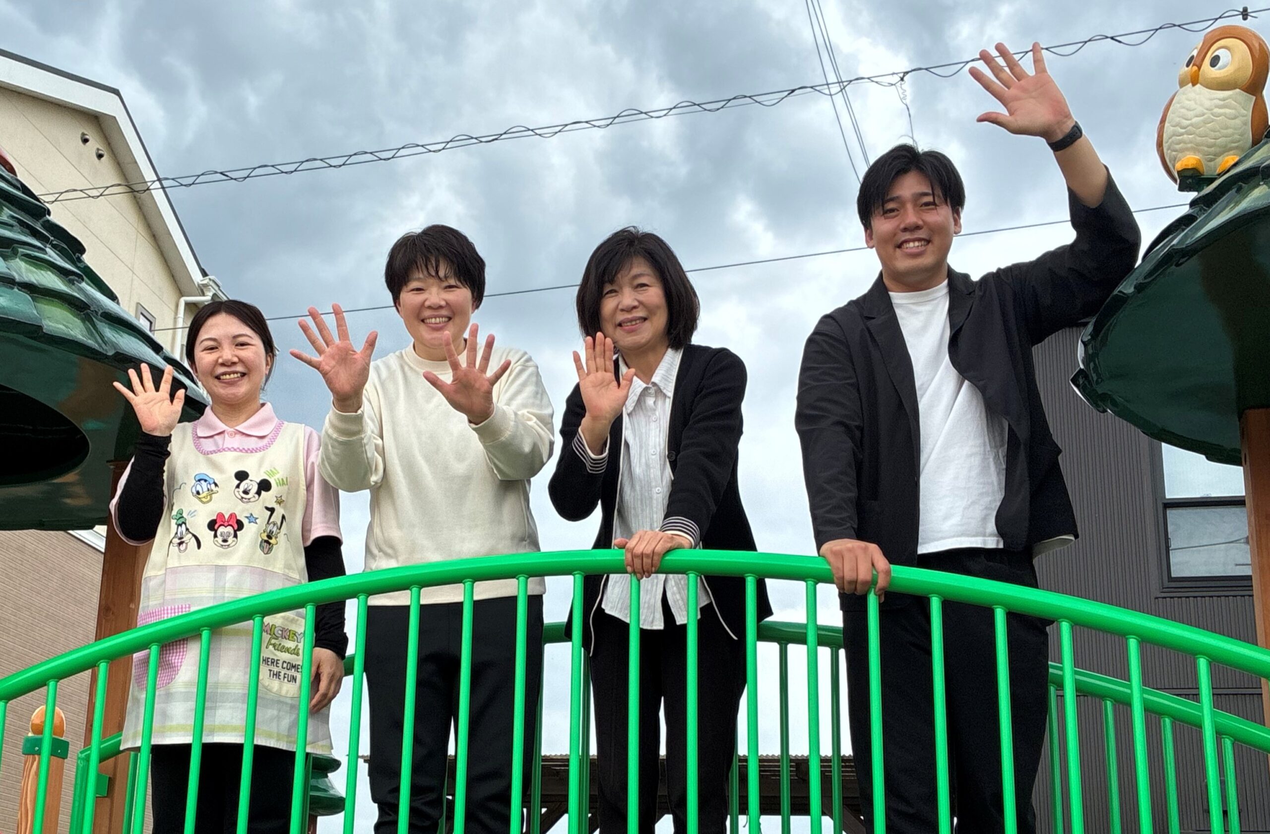 お話を伺ったくまのの森こども園の先生方のお写真
